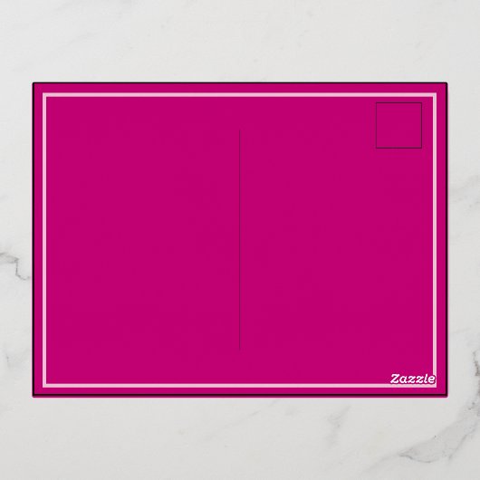 Joyeux Noël Arbre Or Foil Invitation Carte postale (Verso)