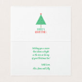 Joyeux Noël Arbres de Noël Patchwork Modernes (Inside Unfolded)