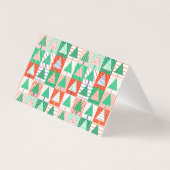 Joyeux Noël Arbres de Noël Patchwork Modernes (Back)