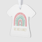 Joyeux Noël Arc-en-ciel Noms de famille Année (devant)