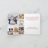 Joyeux Noël arc rouge photo année de la carte de r (Intérieur)