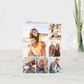 Joyeux Noël arc rouge photo année de la carte de r (Dos)