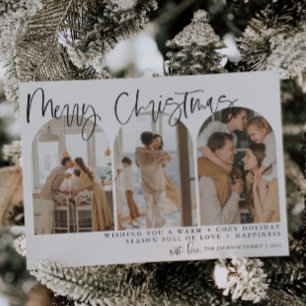 Joyeux Noël Arch moderne Cartes de fin de année ph