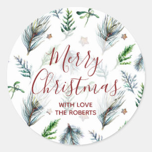 joyeux Noël autocollant étiquette pin xmas