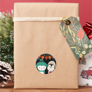 Joyeux Noël Autocollant Joie Jolies Étiquettes d