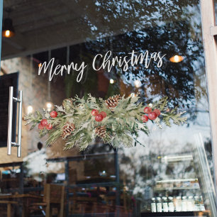Joyeux Noël   Autocollant pour fenêtre de fête