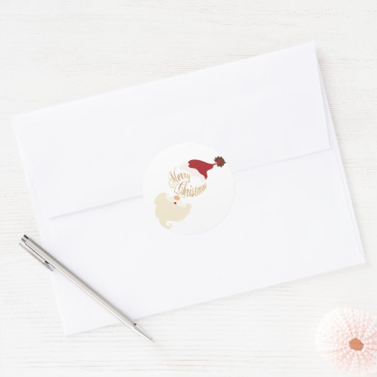 Joyeux Noël Autocollant Santa (Enveloppe)