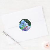 Joyeux Noël ! autocollants Blue Lavender Hydrangea (Enveloppe)