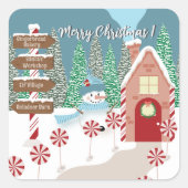 Joyeux Noël Autocollants du Pôle Nord (Devant)