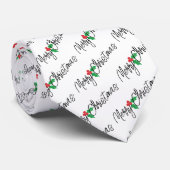 Joyeux Noël avec Cravate Holly Trim (Roulé)
