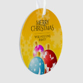 Joyeux Noël avec des ornements Festive (devant)