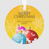 Joyeux Noël avec des ornements Festive (dos)