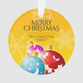 Joyeux Noël avec des ornements Festive (devant)