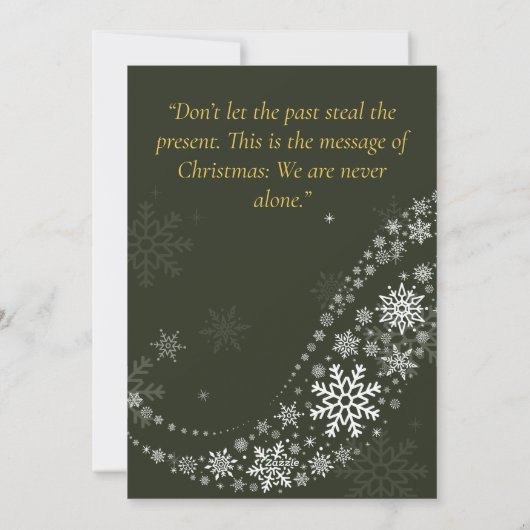 Joyeux Noël avec devis Carte de vacances (Dos)