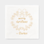 Joyeux Noël avec Holly Berries Wreath (Recto)