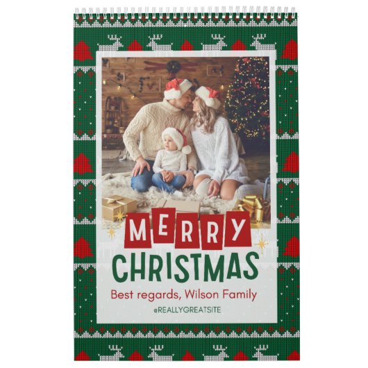 Joyeux Noël avec le calendrier familial de Wilson (Protection)