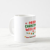 Joyeux Noël avec maman – Mug bilingue de fêtes (Devant gauche)