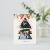 Joyeux Noël avec photo multiples Carte de vacances (Debout devant)