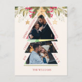 Joyeux Noël avec photo multiples Carte de vacances (Devant)