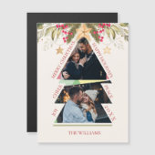 Joyeux Noël avec photo multiples Carte de vacances (Devant / Derrière)