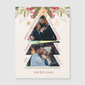 Joyeux Noël avec photo multiples Carte de vacances (Devant)