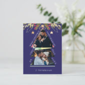 Joyeux Noël avec photo multiples Carte de vacances (Debout devant)