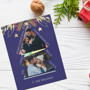 Joyeux Noël avec photo multiples Carte de vacances