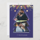 Joyeux Noël avec photo multiples Carte de vacances (Devant)