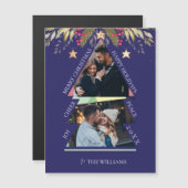 Joyeux Noël avec photo multiples Carte de vacances (Devant / Derrière)