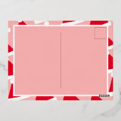 Joyeux Noël avec une carte de vœux rose mignonne (Verso)