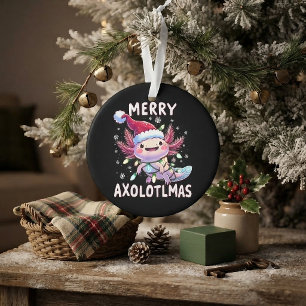 Joyeux Noël Axolotl Lumières Axolotlmas Arbre