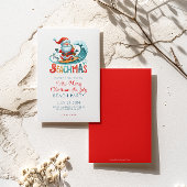 Joyeux Noël Beachmas En Juillet Invitation de fête