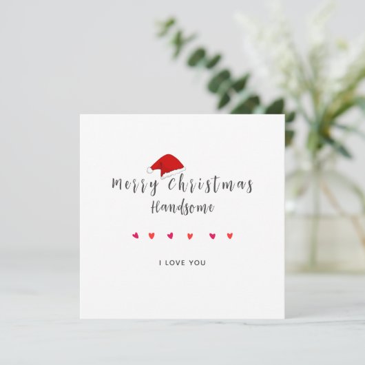 Joyeux noël belle carte photo mari (Debout devant)