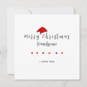 Joyeux noël belle carte photo mari (Devant)