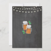 Joyeux Noël Bières Mistletoe Xmas Invitation (Dos)