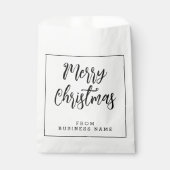 Joyeux Noël blanc de | Mini sacs en papier (Devant)
