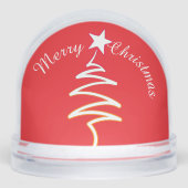 Joyeux Noël blanc Scribble Tree + Star Red (Avant)