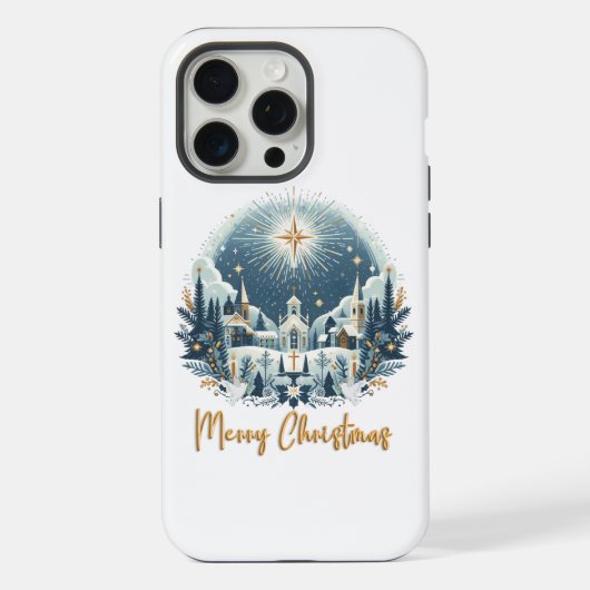 Joyeux Noël bleu et or (Verso)