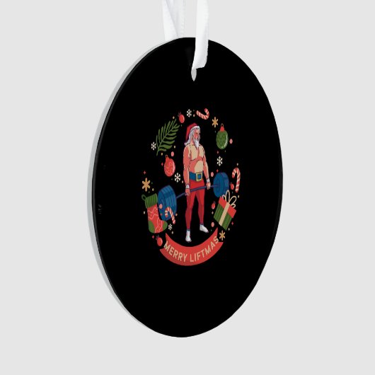 Joyeux Noël Bodybuilder Gym entraînement (devant)