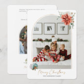 Joyeux Noël Boho Photo Arch Carte de vacances (Devant / Derrière)