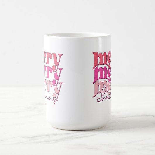 Joyeux Noël Boire du café Mug (Centre)