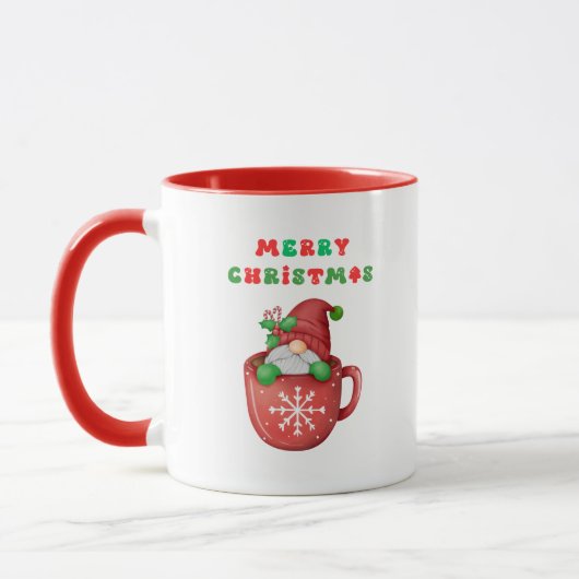 Joyeux Noël Boire du café Mug (Gauche)
