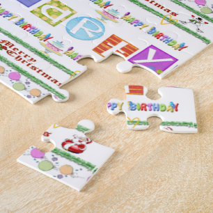 Joyeux Noël Bon Anniversaire Puzzle