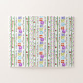 Joyeux Noël Bon Anniversaire Puzzle (Horizontal)