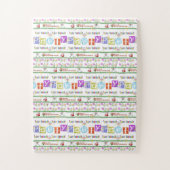 Joyeux Noël Bon Anniversaire Puzzle (Vertical)