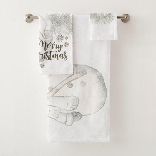 Joyeux Noël, bonhomme de neige avec chapeau de Pèr (En situation)