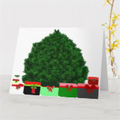 Joyeux Noël Bonne année Carte (Fleur jaune)