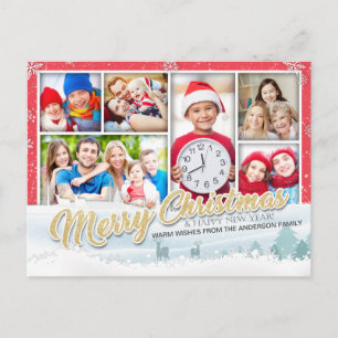 Joyeux Noël Bonne année Carte photo de voeux