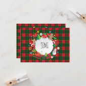 Joyeux Noël & Bonne Année ! Modèle Écosse (Devant/Arrière en situation)