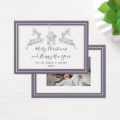 Joyeux Noël Bonne année Nom Blanc Fumé (Bureau)